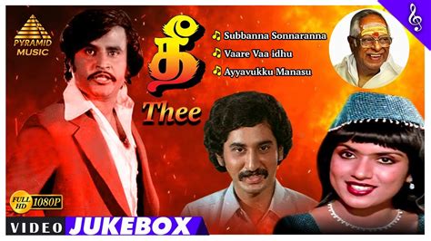 Thee Tamil Movie Songs Back To Back Video Songs Rajinikanth