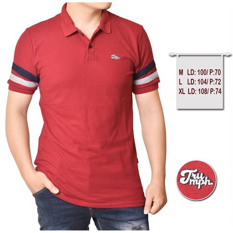 Polo Shirt Pria Kombinasi Kaos Polo Kerah Kombinasi 2 Warna Shopee