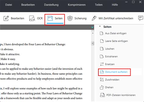 Wie Kann Man Pdf In Einzelne Seiten Aufteilen Easeus