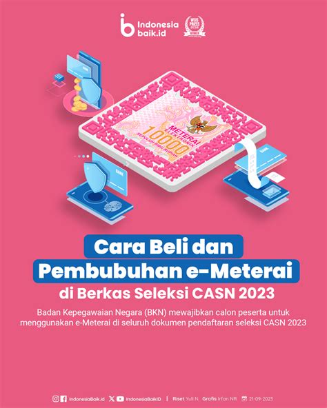 Cara Beli Dan Pembubuhan E Meterai Di Berkas Seleksi Casn