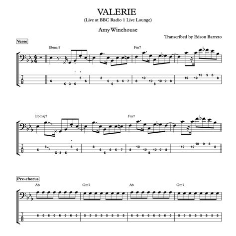 Guitar Chords For Valerie