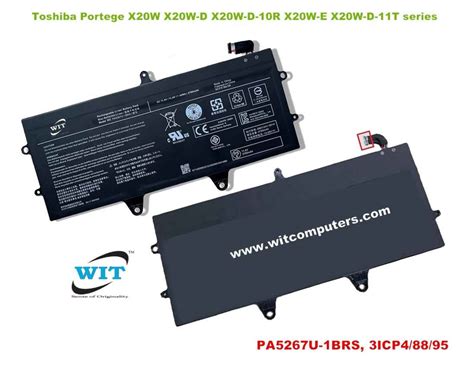 PA5267U 1BRS 3ICP4 88 95 Laptop Battery For Toshiba Portege X20W X20W