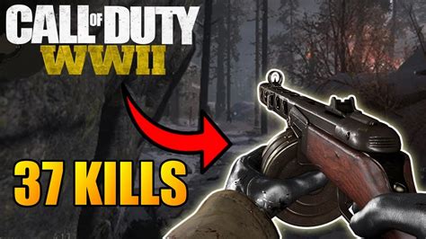 Call Of Duty Ww2 Multiplayer Gameplay 37 Kills Cod Ww2 Youtube