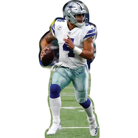 Nfl Dallas Cowboys Dak Prescott Cardboard Cutout 3ft Party City