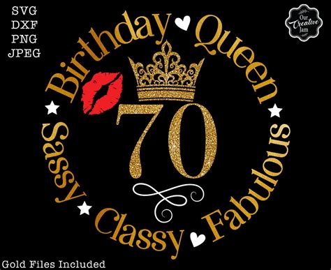 70 And Fabulous Svg Fabulous At 70 Svg 70 And Fab Svg 70th Birthday