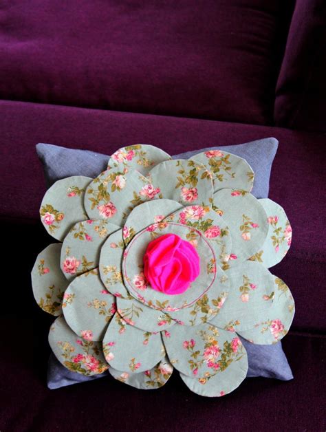 Flower Pillow Tutorial | AllFreeSewing.com