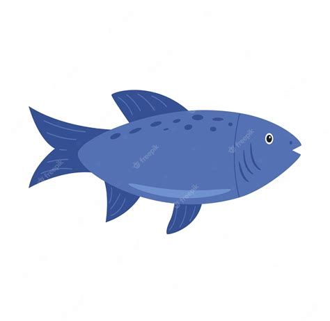 Premium Vector | Vector river or sea fish