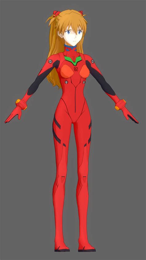 Evangelion Battlefields Asuka Xps Gltf By O Dv O On Deviantart