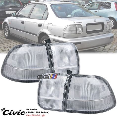 Honda Civic So4 Ek Ek4 1996 1998 4door Clear White Rear Tail Light Tail Lamp Lampu Belakang