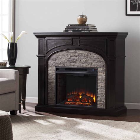 Duraflame Infrared Quartz Fireplace Stove With 3D Flame Effect Black