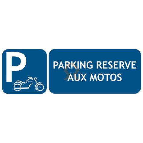 Panneaux parking réservé aux motos