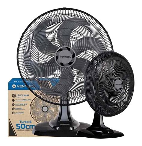 Ventilador De Mesa Ventisol Turbo Premium 50cm 3 Velocidades Promotop