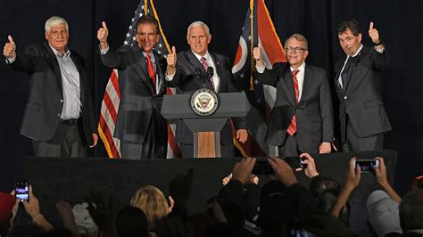 Vp Pence Stumps For Ohio Gop Candidates Touts Trumps Record