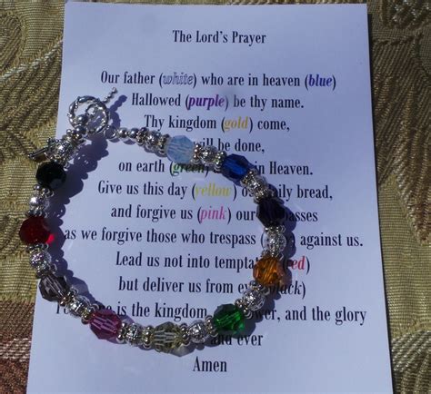 Image Result For Lord S Prayer Beaded Bracelet With Images Prayer