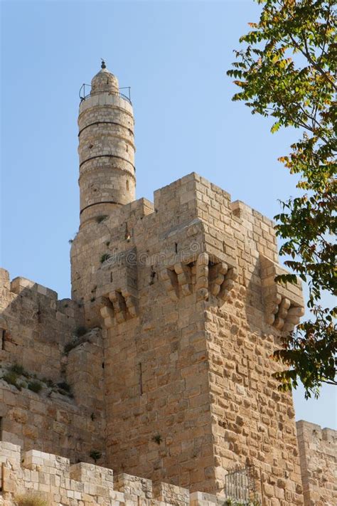 Ancient Citadel And Tower Of David In Jerusalem Stock Image Image Of