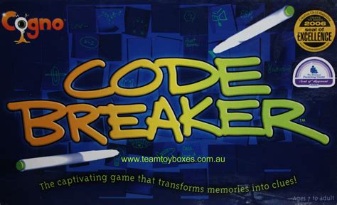 Code Breaker Board Game Team Toyboxes