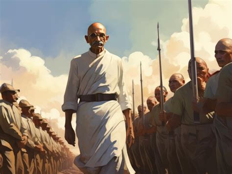 Premium AI Image | Mahatma gandhi indian freedom fighter 2 october