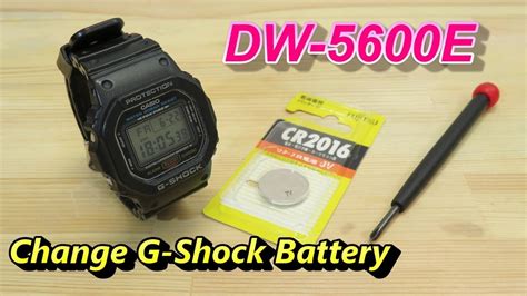 How To Replace CASIO G Shock Battery DW 5600E YouTube