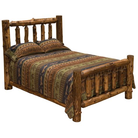 Cedar Log Single Loft Bed | Black Forest Decor