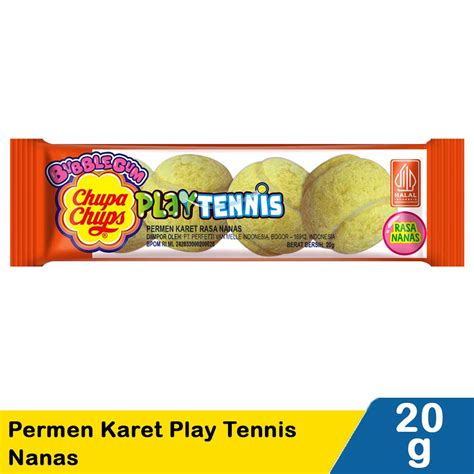 Chupa Chups Permen Karet Play Tennis Nanas 20G | Klik Indomaret