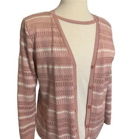 Alfred Dunner Sweaters Alfred Dunner Cardigan Sweaterwshell