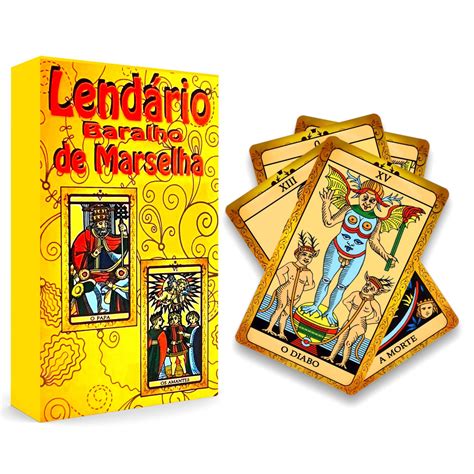 Tarô Tarot Baralho Marselha Arcanos Maiores 22 cartas e manual