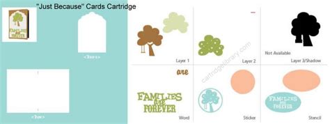 Just Because Cards Cricut Cartridge Library