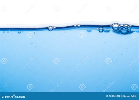 Water Is Soft Clear Blue And Water Bubbles Stock Photo Image Of