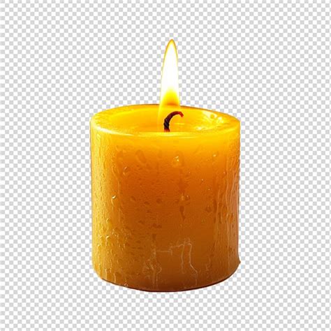 Premium PSD Candle Isolated On White