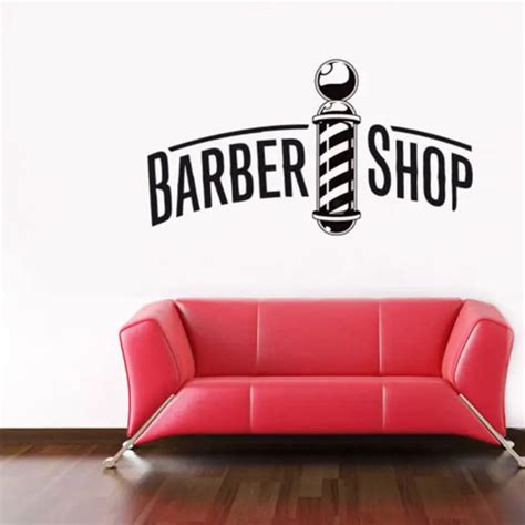 Dctal Man Barber Shop Sticker Customized Chop Bread Decal Haircut Posters Vinyl Wall Art Decals