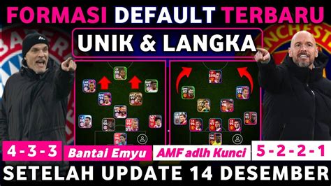 FORMASI DEFAULT TERBARU YANG UNIK DAN LANGKA SETELAH UPDATE 14 DESEMBER