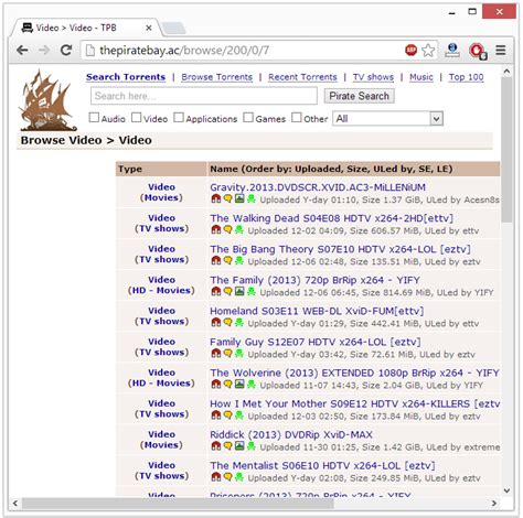 The Pirate Bay down! The Pirate Bay moves to thepiratebay.ac