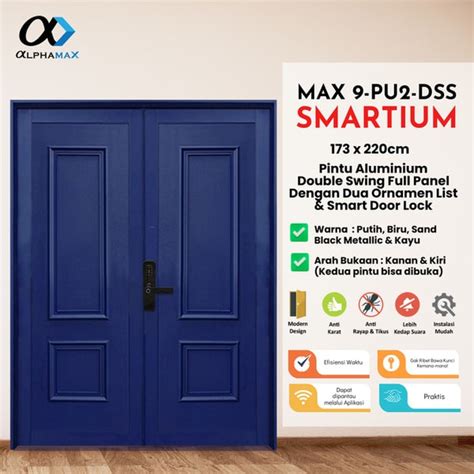 ALPHAMAX Max 9 PU2 DSS SMARTIUM Pintu Rumah Pintu Depan Pintu Utama