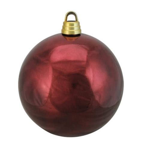 Northlight Shiny Shatterproof Commercial Christmas Ball Ornament 12 300mm Burgundy Red 1