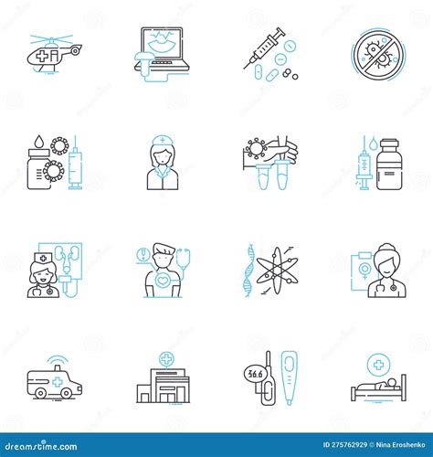 Clinical Services Linear Icons Set Behavioral Addiction Diagnosis