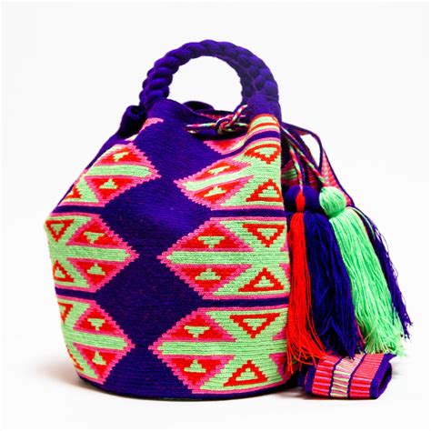 Hermosa Wayuu Bag Limited Edition Braided Handles Bolsa Bohemia