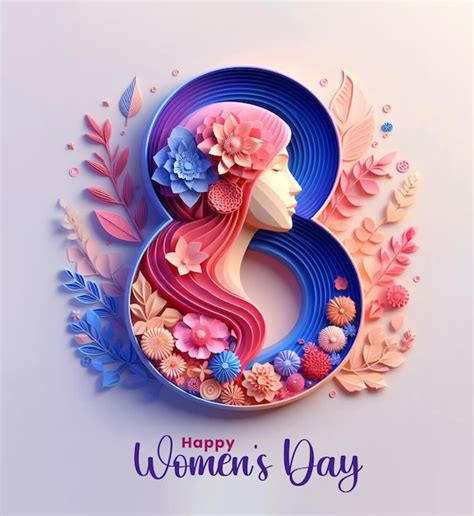 Premium Psd International Womens Day Womens Background Ai Generative