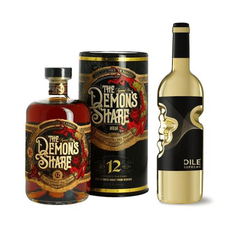 The Demon s Share Rum 12 Y O Dilé Rosso Supreme Tmavý rum Alko90 sk