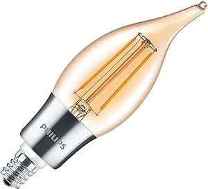 Amazon Philips Led Vintage Glass Dimmable Ba Bent Tip Light Bulb