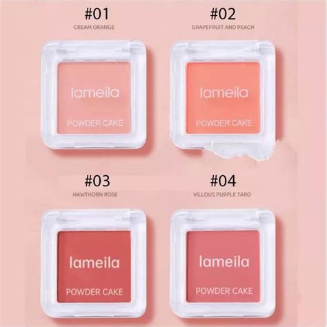 Jual Lameila Blush On Anti Air Tahan Lama Palette Matte La Blush On