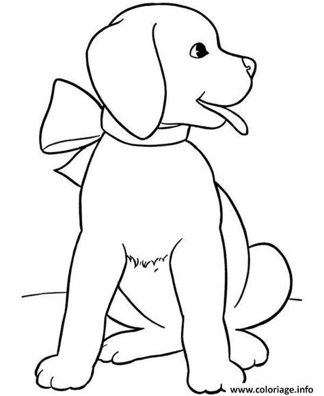 Coloriage Chien Chiot Gratuit