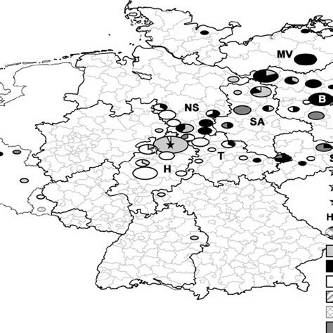 Geographic Distribution Of The Haplotypes Observed In The Present