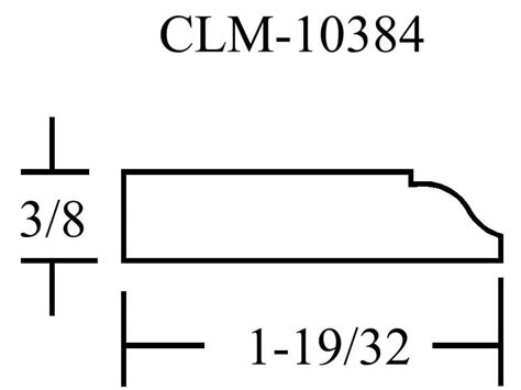 Clm 10384 Classic Mouldings Inc