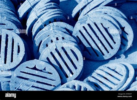 Pig Iron Casting Stoves In A Shop Stock Photo Alamy