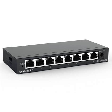 Bộ Chia Mạng 8 Cổng Sắt 1000Mbps RUIJE RG ES108GD Switch 8 Port