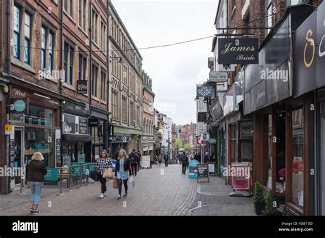 Shops On Pelham Street In Nottingham Stock Photo Alamy