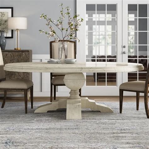 Homestead Extendable Pedestal Dining Table VigsHome