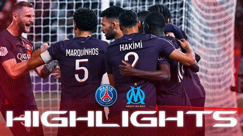 HIGHLIGHTS PSG 4 0 Marseille HAKIMI KOLO MUANI RAMOS YouTube