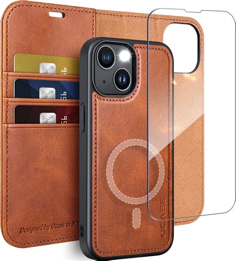 Ocase Iphone 14 Wallet Case With Card Holders Magnetic Detachable 2 In 1 Flip Pu Leather Case