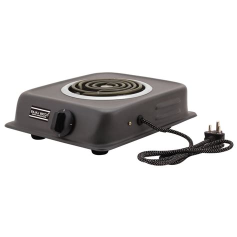 BAJAJ VACCO Radiant Electric Coil HOT Plate Watt PC W REG Black BAJAJ VACCO India S